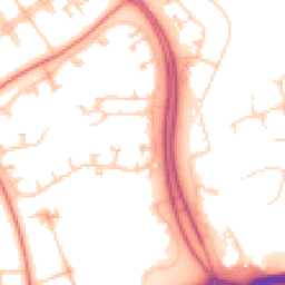 Daytime road noise heatmap for MK6 5BU