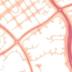 Daytime road noise heatmap for MK6 5BZ