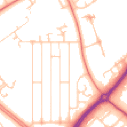 Daytime road noise heatmap for MK6 5DD