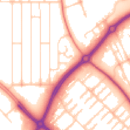Daytime road noise heatmap for MK6 5HB