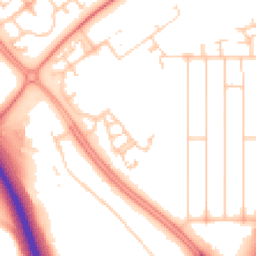 Daytime road noise heatmap for MK6 5LE
