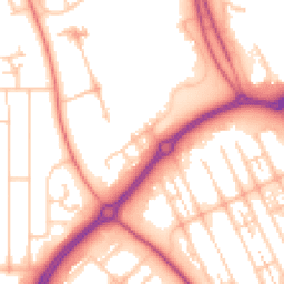 Daytime road noise heatmap for MK6 5LL