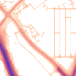 Daytime road noise heatmap for MK6 5LX