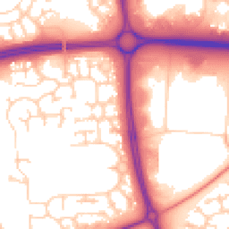 Daytime road noise heatmap for MK7 6DW