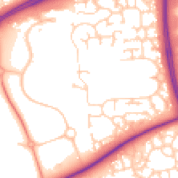 Daytime road noise heatmap for MK7 6HF