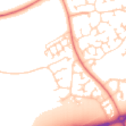 Daytime road noise heatmap for MK7 7HB