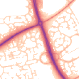 Daytime road noise heatmap for MK7 7LZ