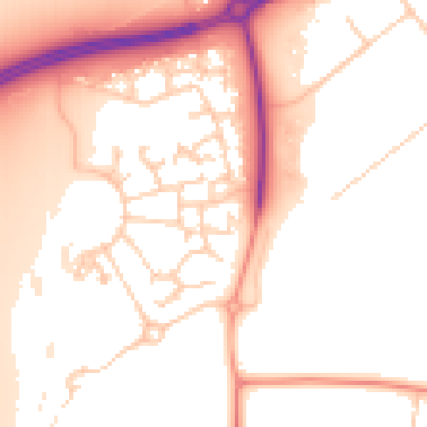 Daytime road noise heatmap for MK7 8LU