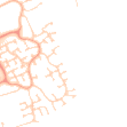 Daytime road noise heatmap for MK7 8QA