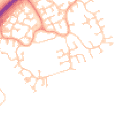 Daytime road noise heatmap for MK7 8QL
