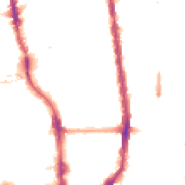 Night-time road noise heatmap for N1 0BN