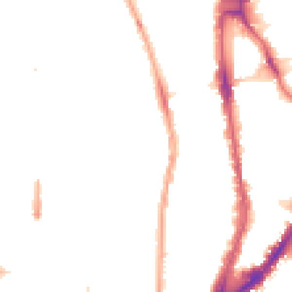 Night-time road noise heatmap for N1 1HL
