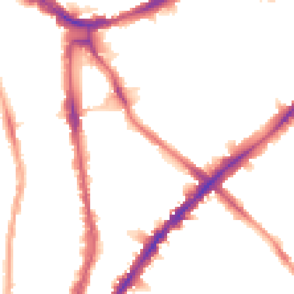 Night-time road noise heatmap for N1 2AB
