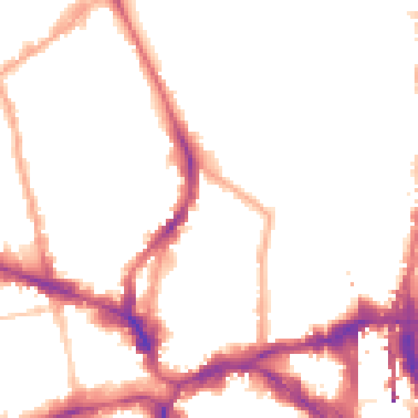 Night-time road noise heatmap for N1 6BF