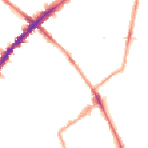 Night-time road noise heatmap for N1 7AL