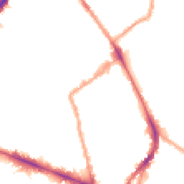 Night-time road noise heatmap for N1 7HA