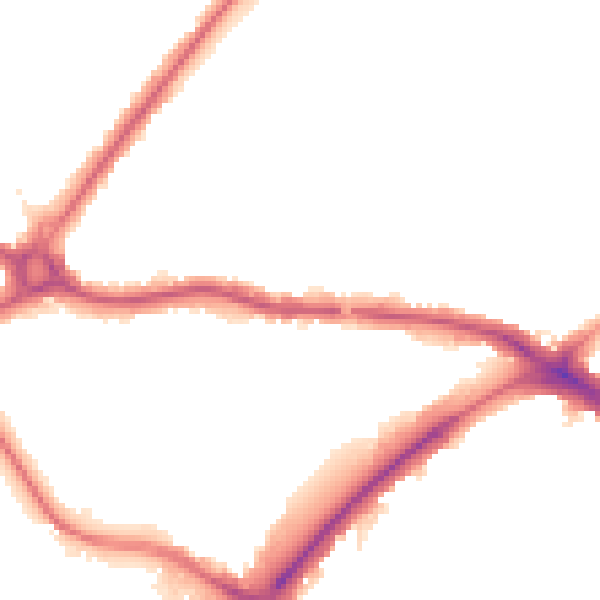 Night-time road noise heatmap for N11 1AN