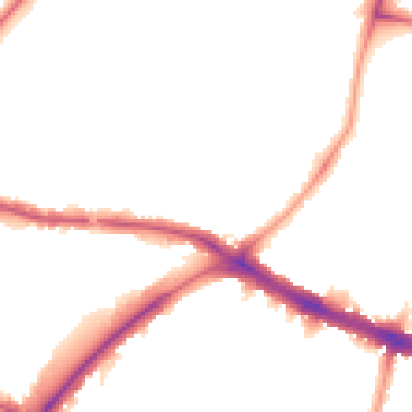 Night-time road noise heatmap for N11 1AS