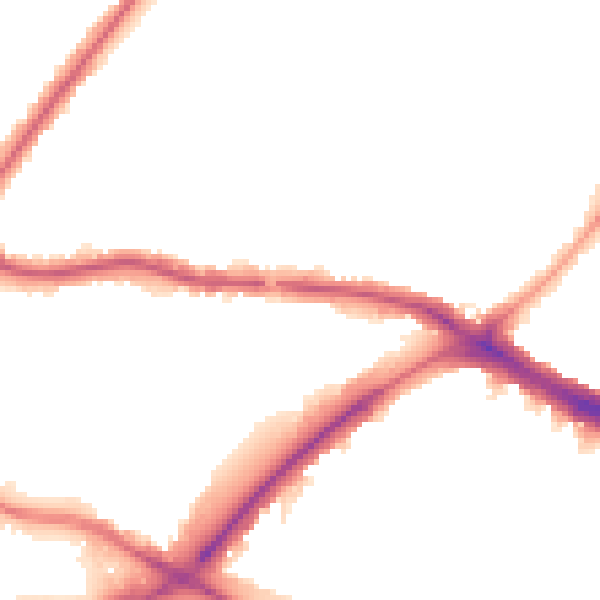 Night-time road noise heatmap for N11 1BA