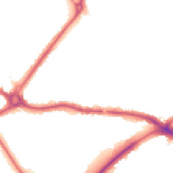Night-time road noise heatmap for N11 1BP