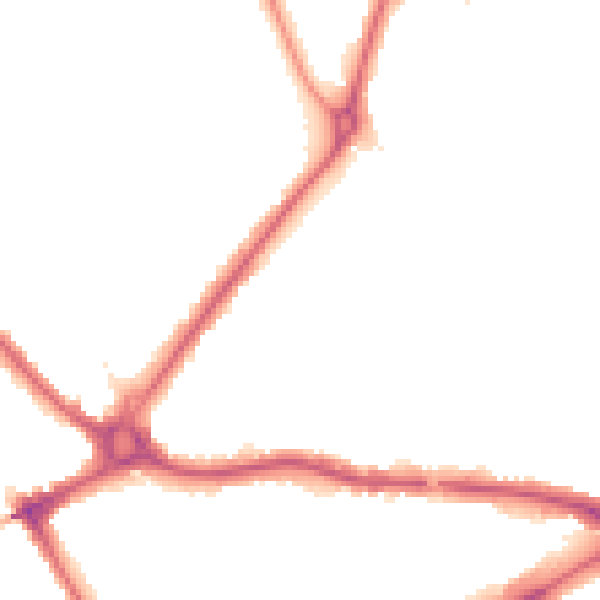 Night-time road noise heatmap for N11 1BS
