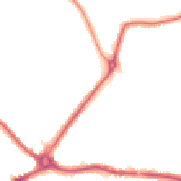 Night-time road noise heatmap for N11 1BT