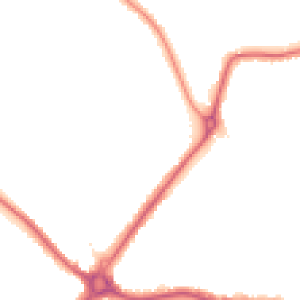 Night-time road noise heatmap for N11 1DE
