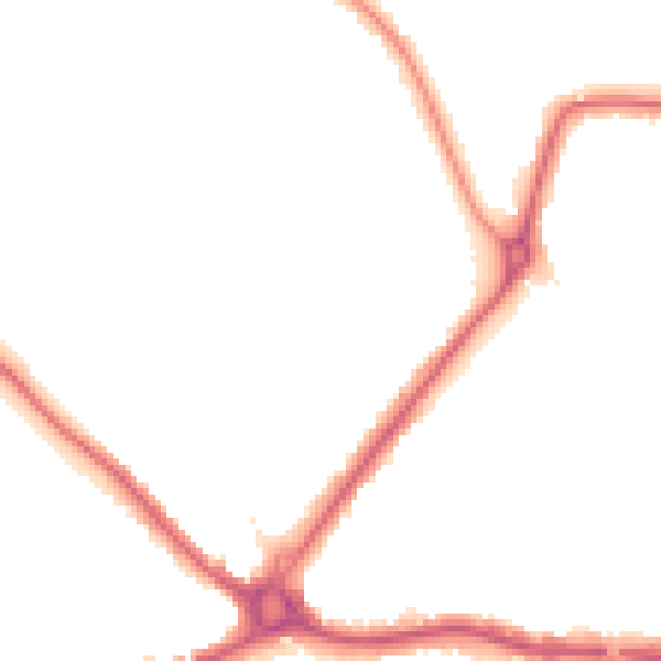 Night-time road noise heatmap for N11 1DP