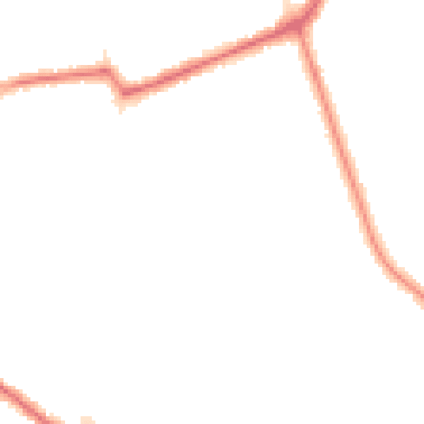 Night-time road noise heatmap for N11 1DX