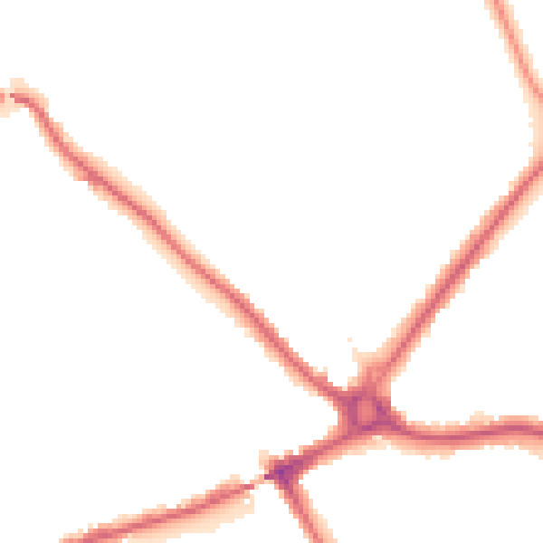 Night-time road noise heatmap for N11 1JU