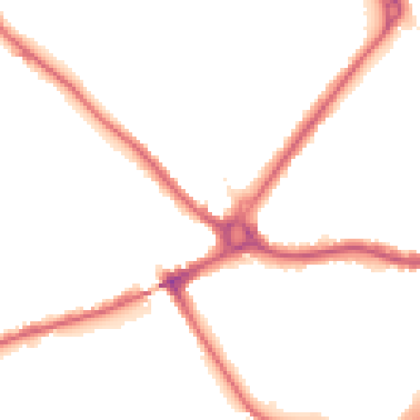 Night-time road noise heatmap for N11 1NH