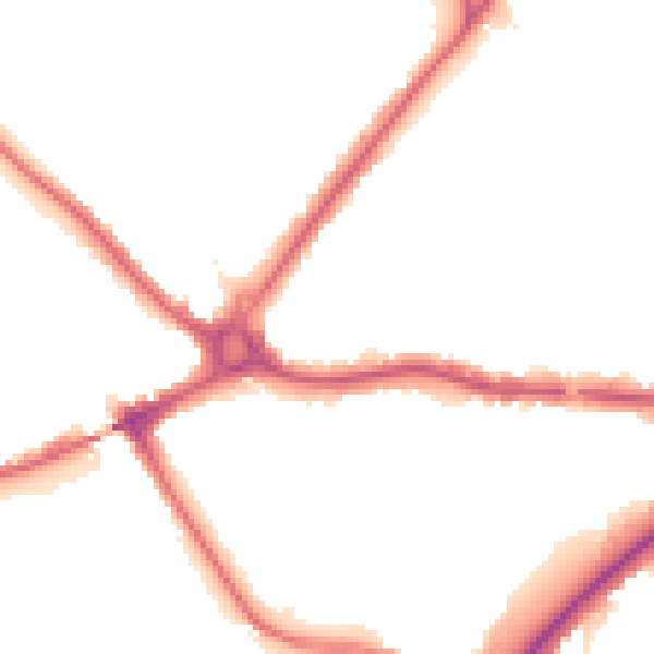Night-time road noise heatmap for N11 1PE