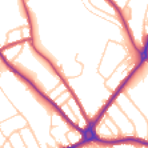 Daytime road noise heatmap for N11 1TB