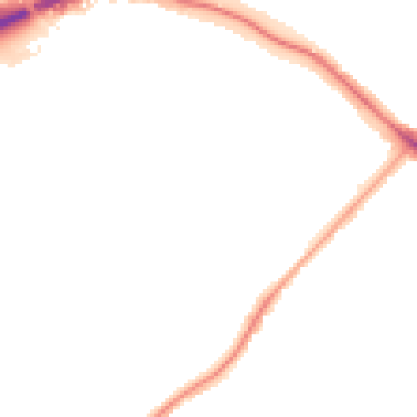 Night-time road noise heatmap for N11 2AN