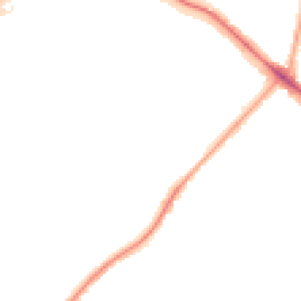Night-time road noise heatmap for N11 2AY