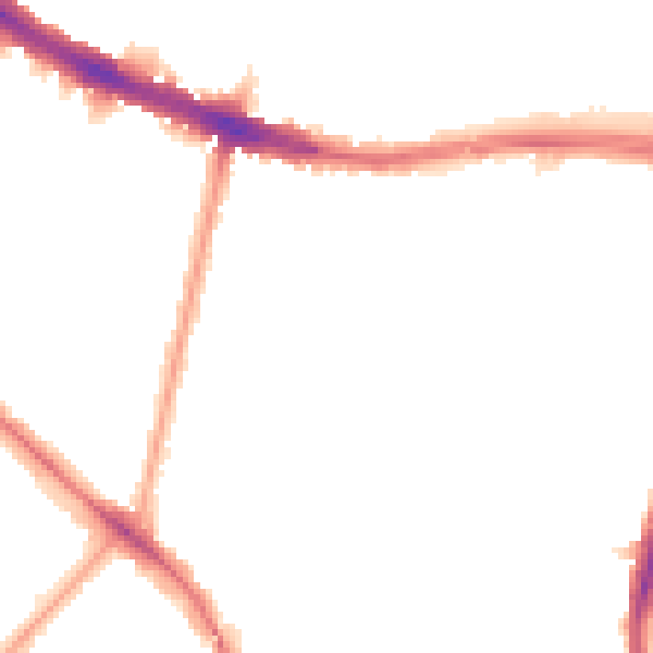 Night-time road noise heatmap for N11 2DA