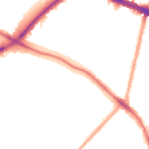 Night-time road noise heatmap for N11 2DY