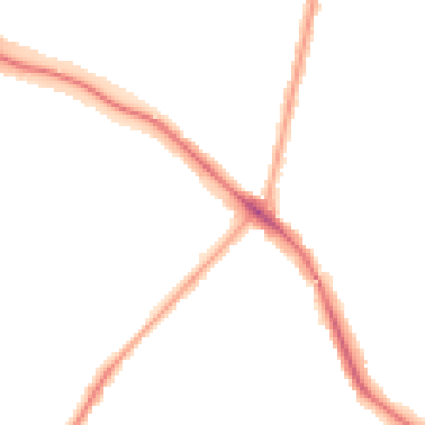 Night-time road noise heatmap for N11 2HD