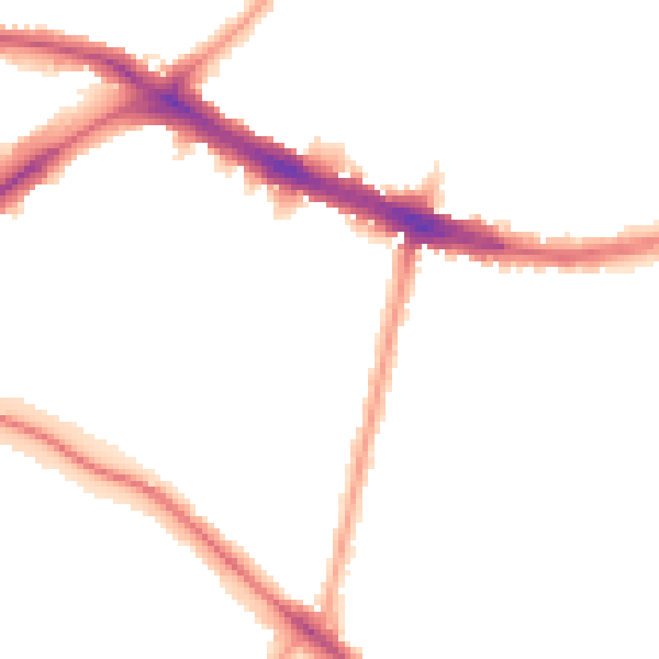 Night-time road noise heatmap for N11 2HU