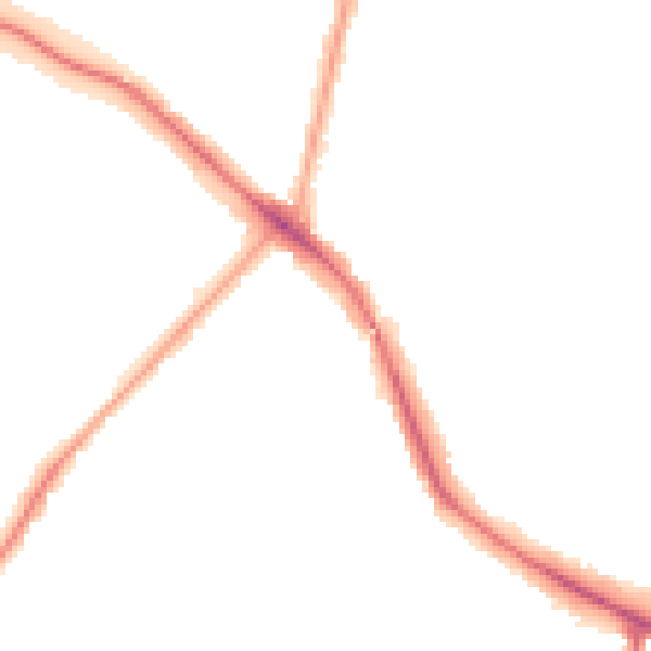 Night-time road noise heatmap for N11 2LP