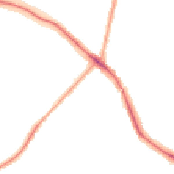 Night-time road noise heatmap for N11 2LQ
