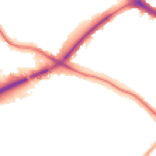 Night-time road noise heatmap for N11 2ND