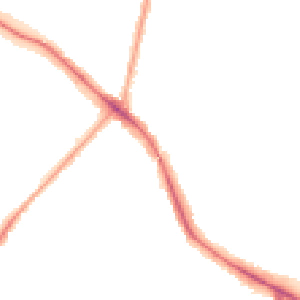 Night-time road noise heatmap for N11 2PP