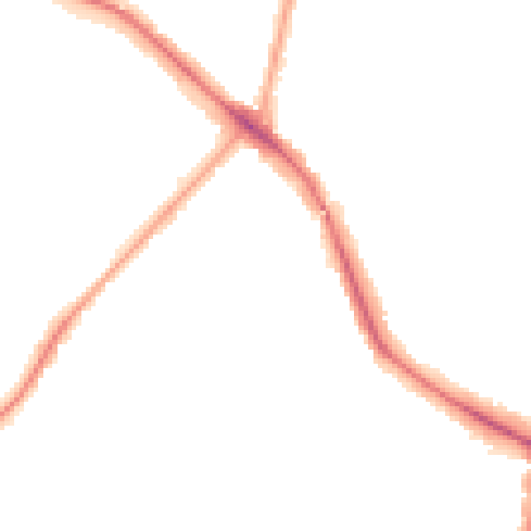 Night-time road noise heatmap for N11 2PU