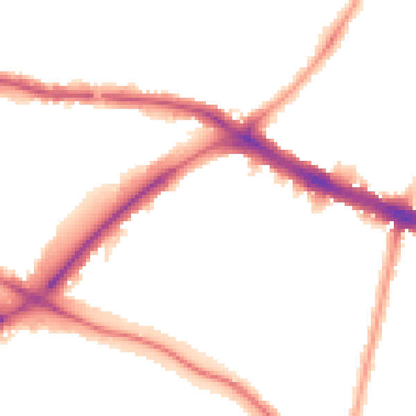 Night-time road noise heatmap for N11 2RB
