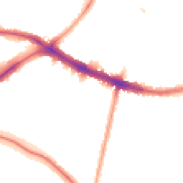 Night-time road noise heatmap for N11 2SU