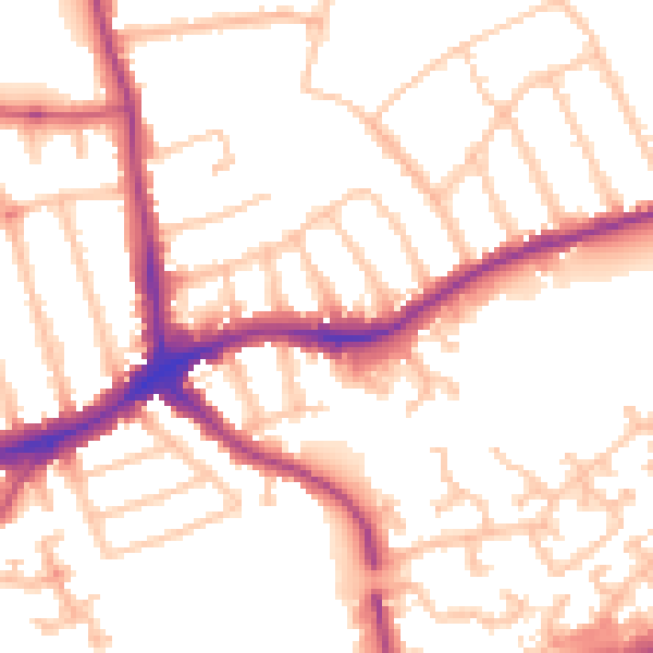 Daytime road noise heatmap for N11 3DP