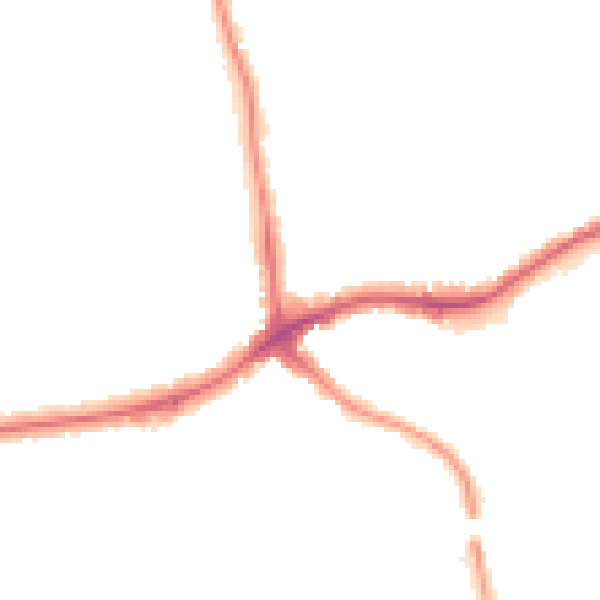 Night-time road noise heatmap for N11 3GW