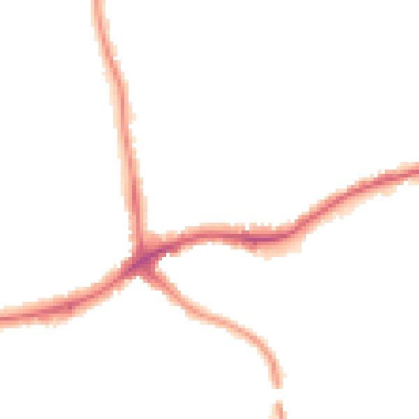 Night-time road noise heatmap for N11 3JJ