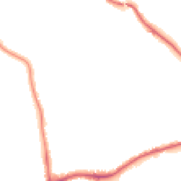 Night-time road noise heatmap for N11 3LD
